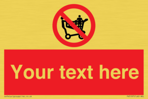 Custom No Climbing on Trolley Sign